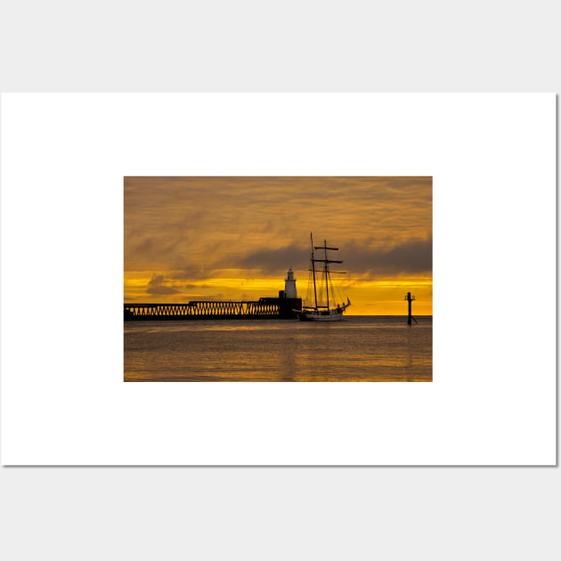 The Flying Dutchman leaving the Port of Blyth Wall Art by Violaman